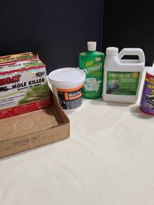 lot 4087 image: Mole killer, septic system treatment, tile adhesive more