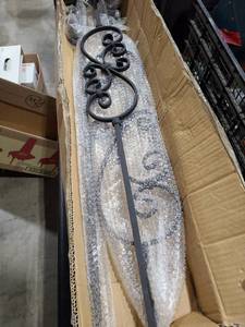 lot 4110 image: rought iron decorative pieces