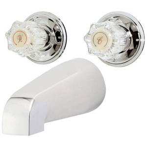 lot 2811 image: Homewerks Acrylic 2-Handle Tub Faucet