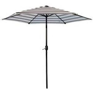 lot 2834 image: Abba Patio Market Push Button Tilt Patio Umbrella