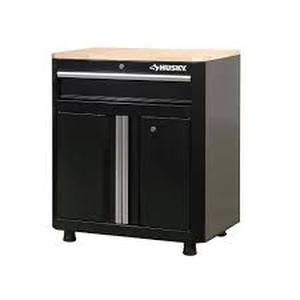 lot 2869 image: Husky 24-Gauge Steel 1-Drawer 2-Door Garage Base Cabinet