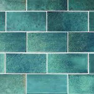 lot 2878 image: Daltile LuxeCraft Arteko Glazed Ceramic Handmade Green Subway Tile SINGLE Case