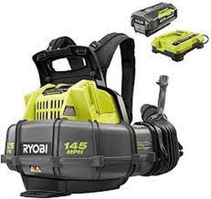 lot 2852 image: RYOBI 40-Volt Cordless Brushless Variable Speed Backpack Leaf Blower