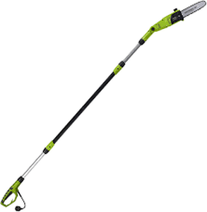 lot 2859 image: RYOBI Pole Electric Angled Head Chainsaw Pruner