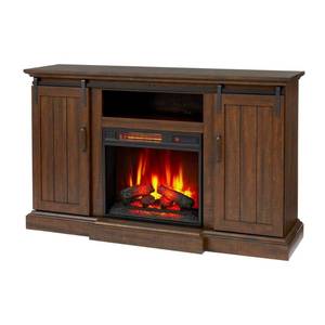 lot 3103 image: Home Decorators Collection Kerrington Freestanding Infrared Electric Fireplace