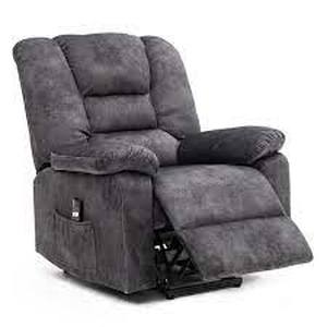 lot 3129 image: KINWELL Soft Microfiber Power Electric Heated Massage Recliner