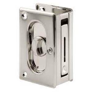 lot 3169 image: Prime-Line Pocket Door Privacy Lock &amp Pull