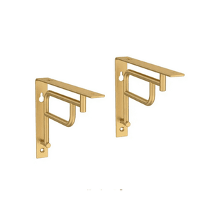lot 6233 image: Liberty Painted Art Deco Decorative Shelf Brackets (2 COUNT)