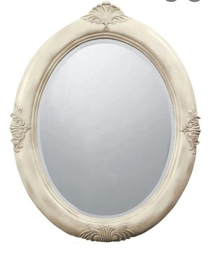 lot 8708 image: Home Decorators Collection Winslow Single Framed Oval Mirror
