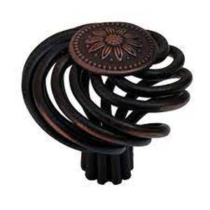 lot 9894 image: GlideRite Round Flower Birdcage Cabinet Knobs (11 COUNT)