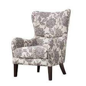 lot 9926 image: Madison Park Leda Multi-Swoop Wing Chair