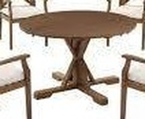 lot 9930 image: Hampton Bay Ambercrest Wood Patio Dinning Table