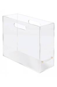 lot 33357 image: russell  hazel Slim Acrylic File Box in Clear
