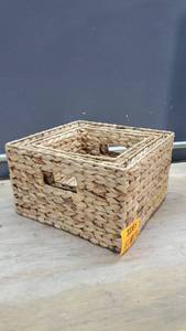 lot 33361 image: Lot of 3 Nesting Baskets - 12, 10, & 9