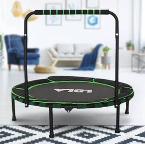 lot 33381 image: 36-Inch LBLA Kids Foldable Trampoline, Strong Support Kids Trampoline