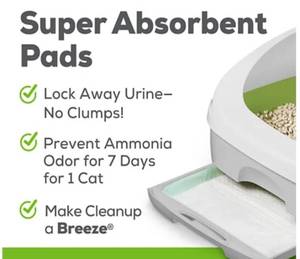 lot 33382 image: Purina Tidy Cats Breeze Cat Litter Box System Starter Kit XL Breeze Litter System With Pads