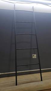 lot 33383 image: Forma Towel Ladder, Matte Black, 58 tall
