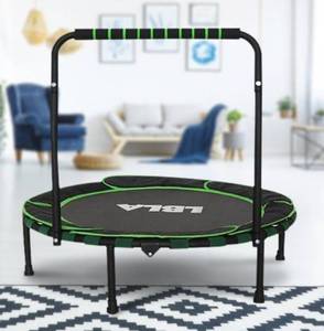 lot 33384 image: 36-Inch LBLA Kids Foldable Trampoline, Strong Support Kids Trampoline