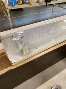 lot 73927 image: L Shaped Wall Shelf 59L x 4.5&nbspD White