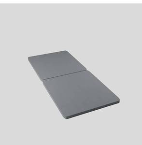 lot 73929 image: 1.5-Inch Split Fully Assembled Bunkie Board for MattressBed Support, Twin, Grey