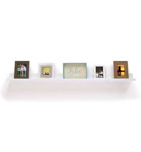 lot 73953 image: InPlace Shelving 9602034E Floating Shelf with Invisible Brackets, 60, White