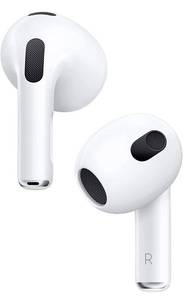 lot 30804 image: Apple AirPods (3rd Generation) Wireless Earbuds with MagSafe Charging Case. Spatial Audio, Sweat and Water Resistant, Up to 30 Hours of Battery Life. Bluetooth Headphones for iPhone
