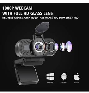 lot 30807 image: LarmTek 1080p Full Hd Webcam,Computer Laptop Pc Mac Desktop Camera for Conference and Video Call,Pro Stream Webcam with Plug and Play Video Calling,Built-in Mic
