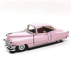 lot 30822 image: Kinsmart Cadillac Series 62 1953 Cotton Candy Pink 2 Door Coupe 143 O Scale Diecast Car