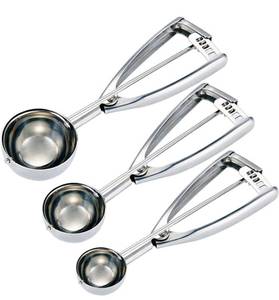 lot 30841 image: Cookie Scoop Set - Small1 Tablespoon, Medium2 Tablespoon, Large3 Tablespoon - Ice Cream Scoop Set, 188 Stainless Steel Dough Scoop Cupcake Scoop Melon Baller