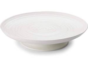 lot 30844 image: Portmeirion Sophie Conran White Footed Cake Plate 12 Diameter