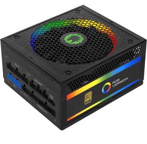 lot 30848 image: GAMEMAX 850W Power Supply, Fully Modular, 80 Plus Gold, ARGB SYNC with Motherboard, RGB-850 Pro