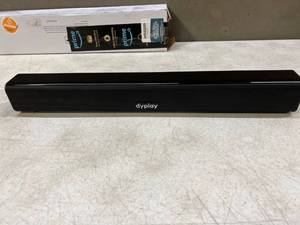 lot 30854 image: Dyplay Bluetooth Soundbar 2 Channel 100 Watts Missing power cord, cables and remote control