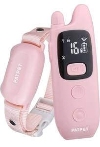 lot 30858 image: PATPET Dog Shock Collar with Remote - Waterproof Dog Training Collar for Small Medium Large Dogs with Beep, Vibration and 16 Static Levels Shock