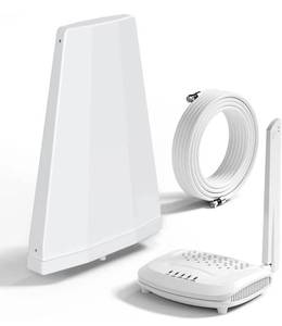 lot 38533 image: Amazboost Cell Phone Signal Booster for Home and Office - Up to 1,500 Square ft, 5 Band Cell Phone Booster 3G 4G LTE, Cell Booster for All US Carriers - Support Band 24512131725 - FCC Approved with Pole Mounting Kit