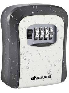 lot 38540 image: GIVERARE Key Lock Box, Wall Mount 4 Digits Combination Lockbox Outside, Waterproof Outdoor Key Hider for House Key, Resettable Safe Security Password Box with Mounting Kit & Dust-proof Cover-Grey