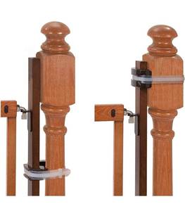 lot 30863 image: Summer Banister to Banister Gate Mounting Kit - Fits Round or Square Banisters, Accommodates Most Hardware &amp Pressure Mount Baby Gates up to 37 Tall, Gate Sold Separately