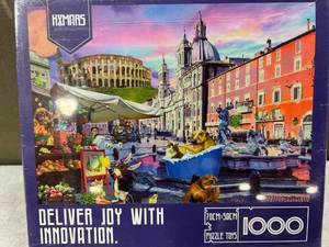 lot 30870 image: 1000 Piece Puzzle Travel and Animal Theme