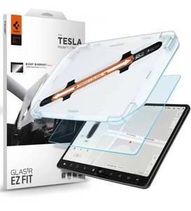 lot 30890 image: Spigen Tempered Glass Screen Protector GlasTR EZ FIT designed for Tesla Model 3  Y Dashboard Touchscreen - MatteAnti Fingerprint