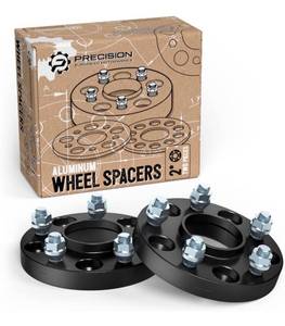 lot 38567 image: 25mm (1 inch) Hubcentric 5x114.3 Wheel Spacers (64.1mm bore, 12x1.5 Studs) Compatible with Acura Honda ILX RL RSX TLX TSX Integra Type R TL Accord Civic Element S2000 CRZ CR-Z - Black 2pcs