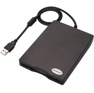 lot 38570 image: 3.5 USB External Floppy Disk Drive Portable 1.44 MB FDD for PC Windows 2000XPVista78,No Extra Driver Required,Plug and Play,Black