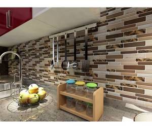 lot 36473 image: Art3d Kitchen Backsplash Tiles Peel and Stick Wall Stickers, 12x12, (10 Sheets)