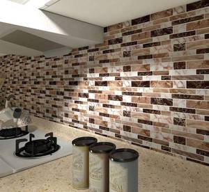 lot 36475 image: Lot Of 3 LONGKING 10-Sheet Peel and Stick Tile Backsplash, Vinyl 3D Self-Adhesive Tile Stickers for Kitchen, Bathroom, Counter Top, Marble 77