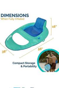 lot 44257 image: SwimWays Spring Float Recliner