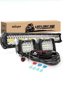 lot 44258 image: Nilight 20Inch 420W Triple Row Spot Flood Combo Led Light Bar