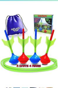 lot 44262 image: NOMNOM TOYS, Glow in The Dark Lawn Darts Game
