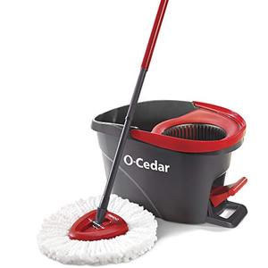 lot 44286 image: O-Cedar EasyWring Microfiber Spin Mop and Bucket