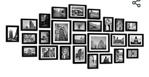 lot 44299 image: Pande 26 Picture Frames, Black