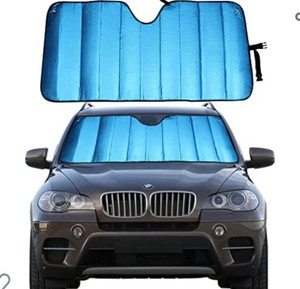 lot 44325 image: MCBUTY Windshield Sun Shade for Car ,Blue
