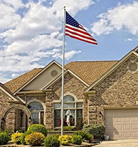 lot 44329 image: Heavty 20FT Sectional Flag Pole Kit,Aluminum American Flagpole Kit