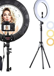 lot 44334 image: Eoto Light Ring Light 18 inch 3000K-6000K Dimmable Bi-Color Light Ring